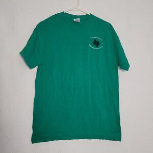593. Gildan Ultra Cotton Short Sleeve T-Shirt Green Sz M